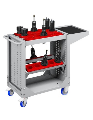 CARRELLO PORTA UTENSILI FRESE PORTACONI MANDRINI ISP SK40 SK50 HSD63
