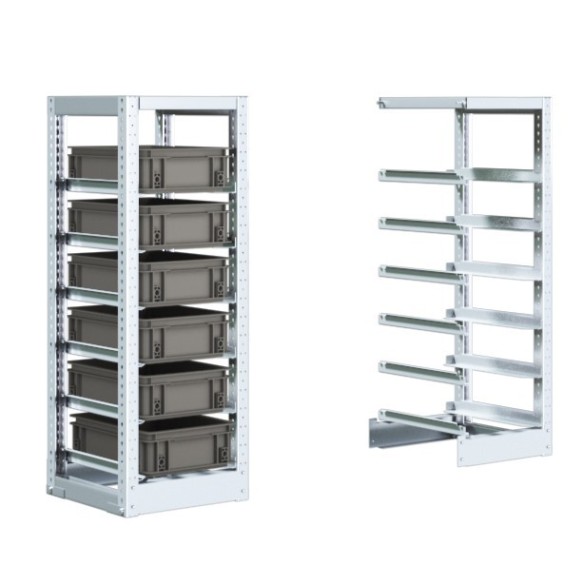 Scaffale Porta Casse Profondità 400mm 1100h mm con