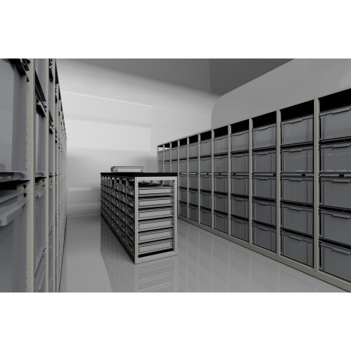 Scaffale Porta Casse Profondità 400mm 1100h mm con