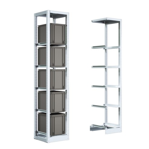 Scaffale Porta Casse Profondità 400mm 2000h con 5 