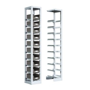 Scaffale Porta Bocche di Lupo Profondità 350mm 2000h mm con 10 bocche di lupo mis. 3A2 210x350x145h mm