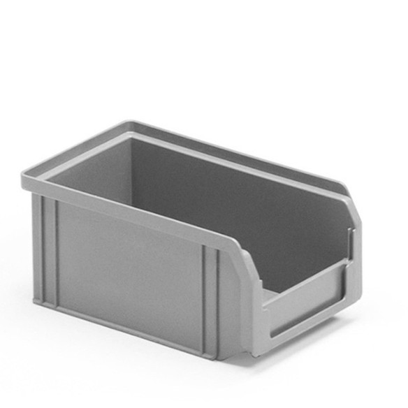 Contenitori a Bocca di Lupo Grigio Sovrapponibili 