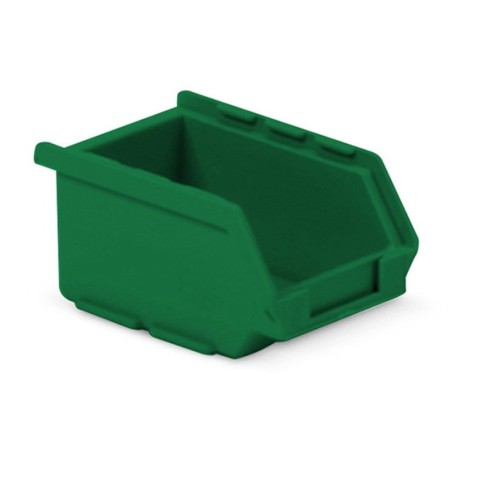 Contenitori a Bocca di Lupo Verde Sovrapponibili e Componibili Qualità Professionale Pronta Consegna