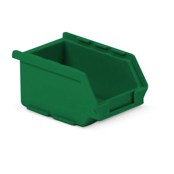 Contenitori a Bocca di Lupo Verde Sovrapponibili e Componibili Qualità Professionale Pronta Consegna