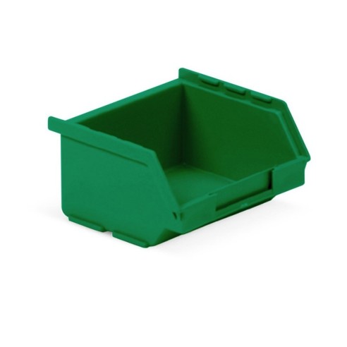 Contenitori a Bocca di Lupo Verde Sovrapponibili e Componibili Qualità Professionale Pronta Consegna