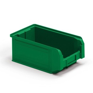 Contenitori a Bocca di Lupo Verde Sovrapponibili e