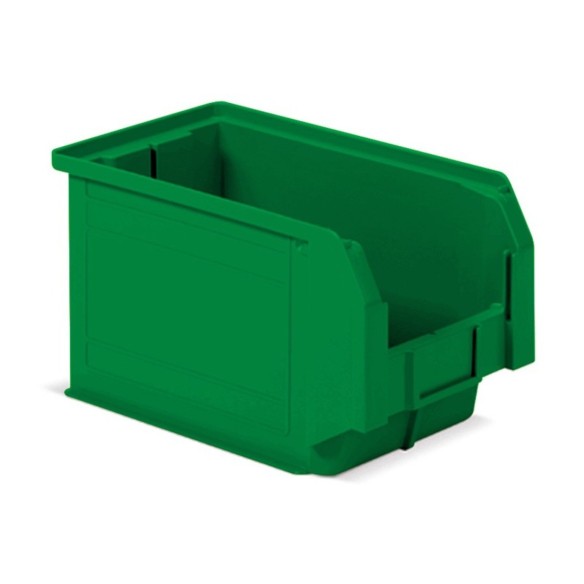 Contenitori a Bocca di Lupo Verde Sovrapponibili e Componibili Qualità Professionale Pronta Consegna