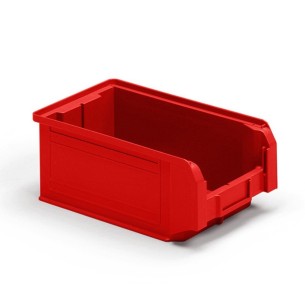 Contenitori a Bocca di Lupo Rosso Sovrapponibili e