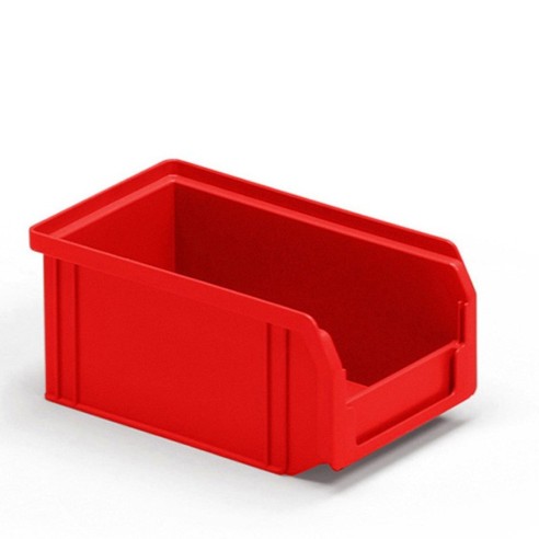 Contenitori a Bocca di Lupo Rosso Sovrapponibili e