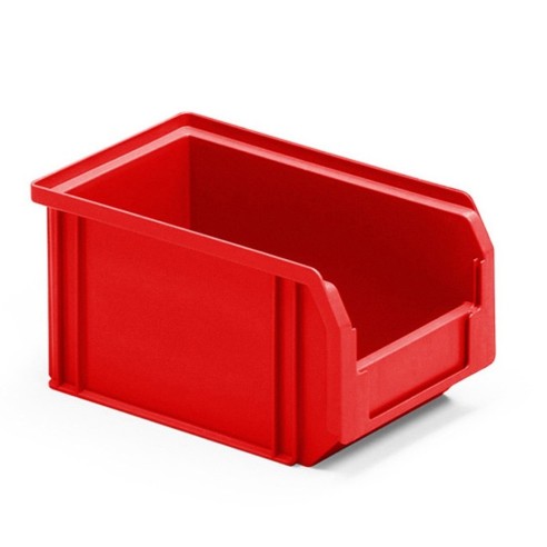 Contenitori a Bocca di Lupo Rosso Sovrapponibili e