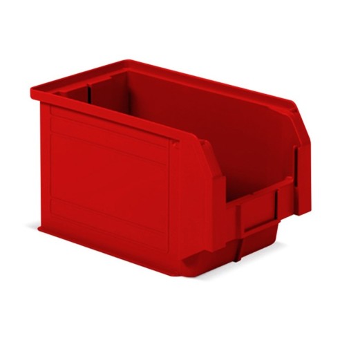 Contenitori a Bocca di Lupo Rosso Sovrapponibili e