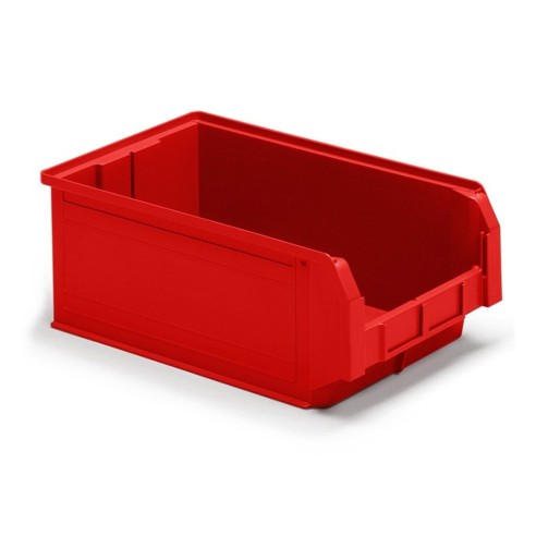 Contenitori a Bocca di Lupo Rosso Sovrapponibili e