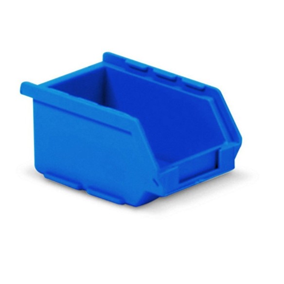 Contenitori a Bocca di Lupo Blu Sovrapponibili e Componibili Qualità Professionale Pronta Consegna