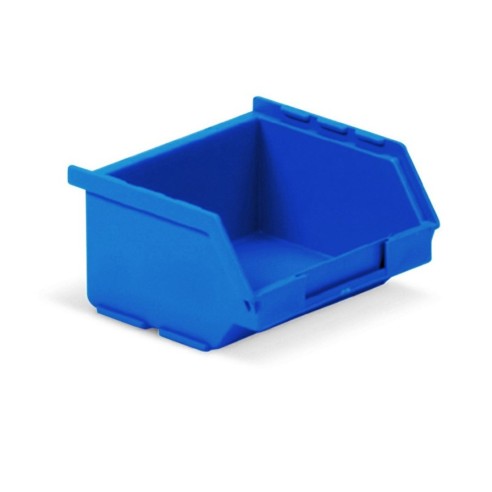 Contenitori a Bocca di Lupo Blu Sovrapponibili e Componibili Qualità Professionale Pronta Consegna