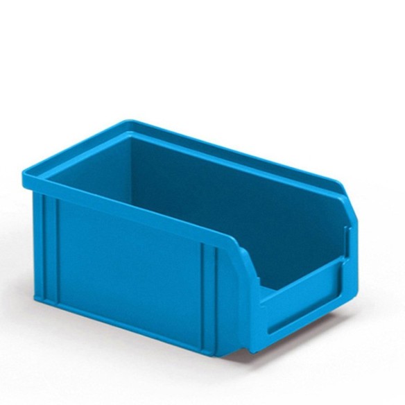 Contenitori a Bocca di Lupo Blu Sovrapponibili e Componibili Qualità Professionale Pronta Consegna