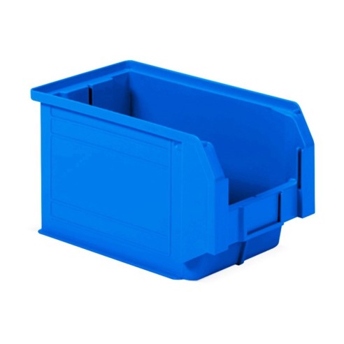 Contenitori a Bocca di Lupo Blu Sovrapponibili e Componibili Qualità Professionale Pronta Consegna