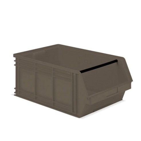 Contenitori a Bocca di Lupo Grigio Scuro Replast R