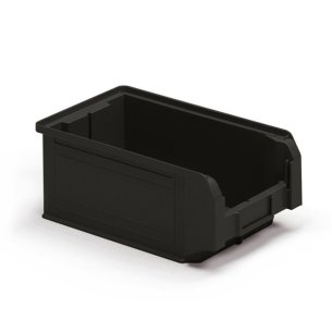 Contenitori a Bocca di Lupo ESD Nero Sovrapponibili e Componibili Qualità Professionale