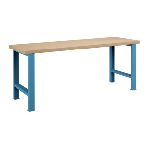 Banco Lavoro Professionale  75 x 200 x h 84 cm portata 400 KG. ripiano Legno Multiplex 2