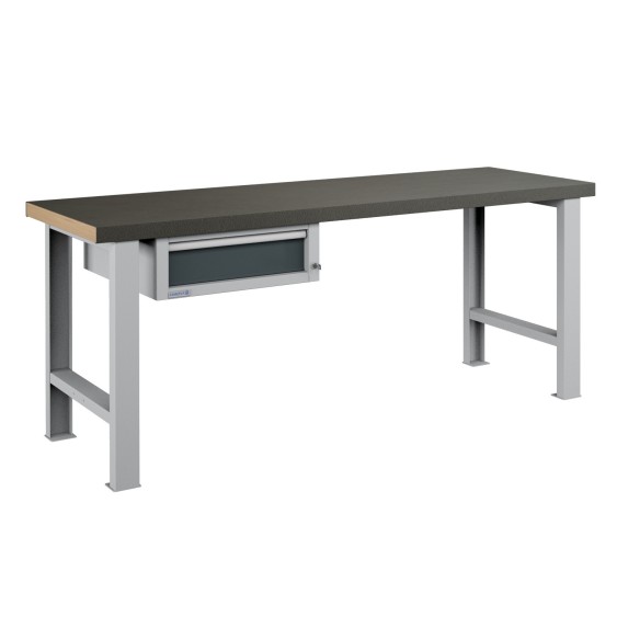 BANCO LAVORO 1 CASSETTO PROFESSIONALE 2000 x 750 mm portata 400 KG.