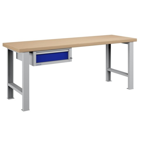 BANCO LAVORO 1 CASSETTO PROFESSIONALE 2000 x 750 mm portata 400 KG.
