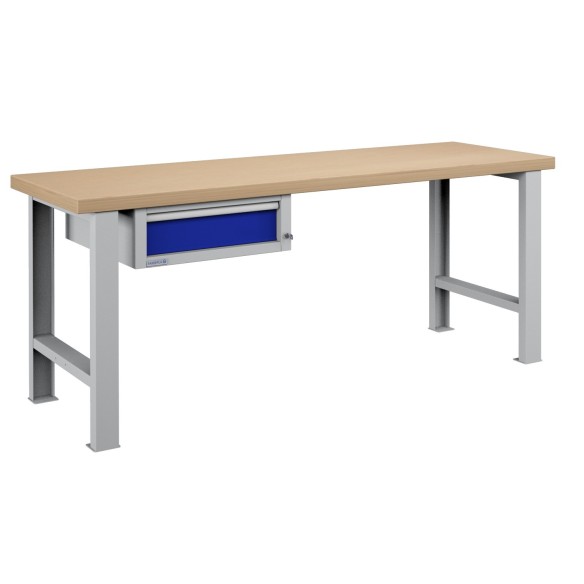 BANCO LAVORO 1 CASSETTO PROFESSIONALE 2000 x 750 mm portata 400 KG.