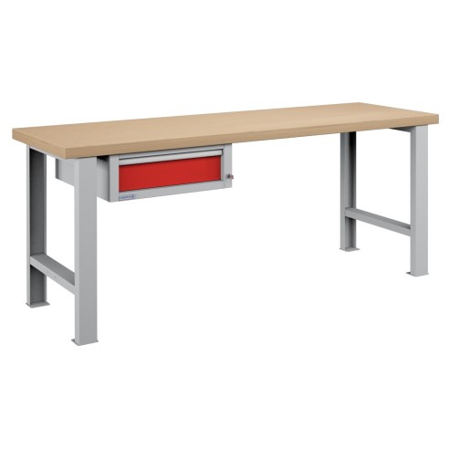 BANCO LAVORO 1 CASSETTO PROFESSIONALE 2000 x 750 mm portata 400 KG.