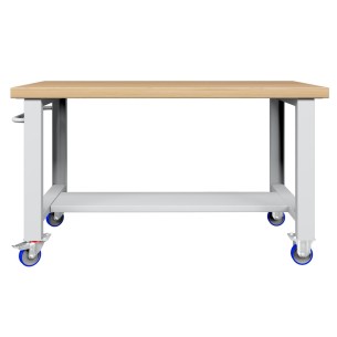 BANCO da LAVORO PIANO LEGNO CON RUOTE PROFESSIONAL