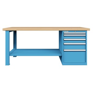 BANCO LAVORO CON 5 CASSETTI CON RIPIANO PROFESSION