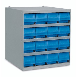 Scaffale RK-BOX profondità 400mm con 16 contenitor