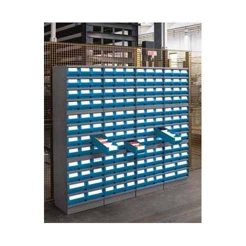 Scaffale RK-BOX profondità 400mm con 16 contenitor