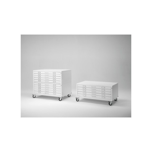 OUTLET Cassettiera Portadisegni PREMIUM con RUOTE 5 Cassetti A0 CON PICCOLA AMMACCATURA