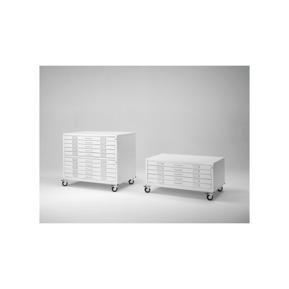 OUTLET Cassettiera Portadisegni PREMIUM con RUOTE 5 Cassetti A0 CON PICCOLA AMMACCATURA