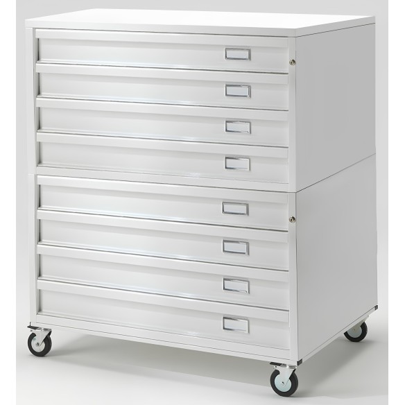 Cassettiera ECO XL A1 con Ruote 8 Cassetti Altezza