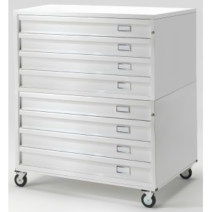 Cassettiera ECO XL A0 con Ruote 8 Cassetti Altezza