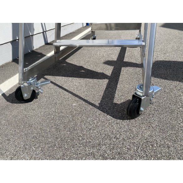 Scala Palchetto Castello SLIM 70cm Acciaio INOX da