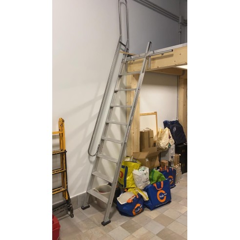 Scala in alluminio scalino 150mm per sbarco soppal