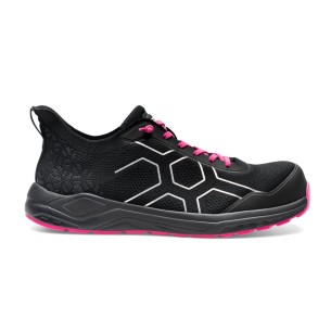 Scarpe Antinfortunistiche da Lavoro Sottozero Wave-In Elettra S1PS Nero/Fucsia Flexifly | Estrema leggerezza e praticità slip-on 2