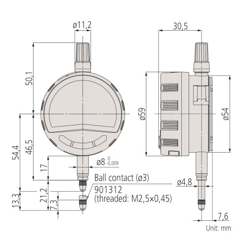 Mitutoyo 543-700B – Comparatore Digitale ABSOLUTE 