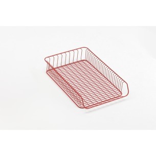 Porta documenti A4 in acciaio rosso | Organizer uf