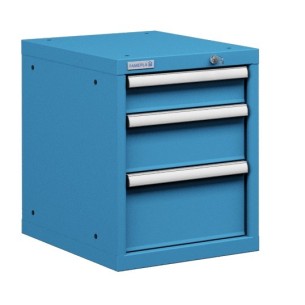CASSETTIERA METALLO INDUSTRIALE OFFICINA 18 X 27 Eh (L 411 x P 572 x H 533) 3 CASSETTI ESTRAZIONE 100% 2