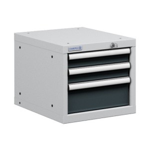 CASSETTIERA METALLO INDUSTRIALE OFFICINA 18 X 27 Eh (L 411 x P 572 x H 533) 3 CASSETTI ESTRAZIONE 100% 2