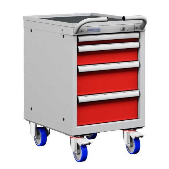 CASSETTIERA CON RUOTE CARRELLO PORTA UTENSILI 18x2