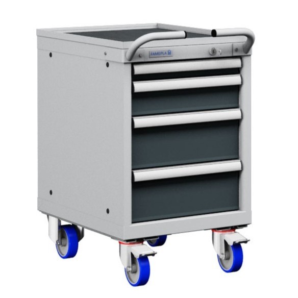 CASSETTIERA CON RUOTE CARRELLO PORTA UTENSILI 18x2