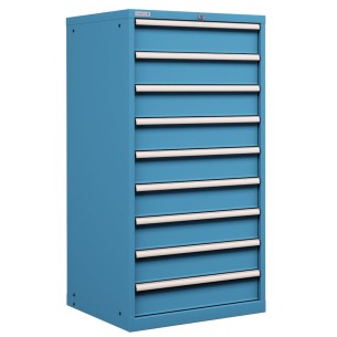 CASSETTIERA METALLO INDUSTRIALE OFFICINA 36 X 36 Eh (L 717 x P 725 x H 1450) 9 CASSETTI 2