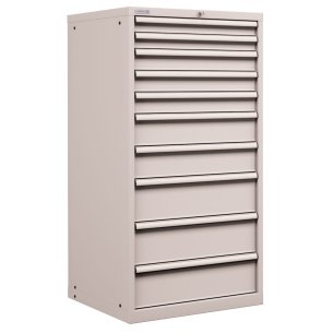CASSETTIERA METALLO INDUSTRIALE OFFICINA 36 X 36 Eh (L 717 x P 725 x H 1450) 10 CASSETTI