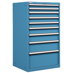 CASSETTIERA METALLO INDUSTRIALE OFFICINA 36 X 36 Eh (L 717 x P 725 x H 1325) 9 CASSETTI 2