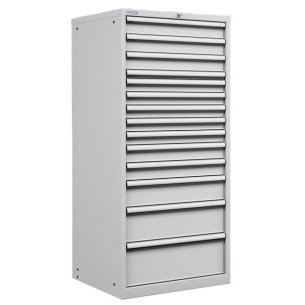 CASSETTIERA METALLO INDUSTRIALE OFFICINA 36 X 36 Eh (L 717 x P 725 x H 1625) 11 CASSETTI