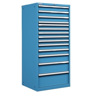CASSETTIERA METALLO INDUSTRIALE OFFICINA 36 X 36 Eh (L 717 x P 725 x H 1625) 11 CASSETTI 2
