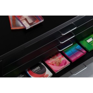 Cassettiera metallica A1 nera RAL 9005 con ruote – 5 cassetti per disegni tecnici | Made in Italy 2